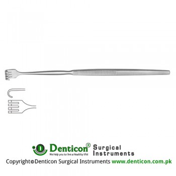 Wound Retractor 4 Blunt Prongs Stainless Steel, 16.5 cm - 6 1/2"